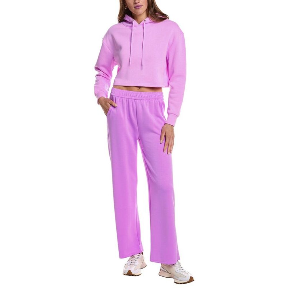 Marion Womens  28In 2Pc Straight Pant & Sweatshirt Set, Pink